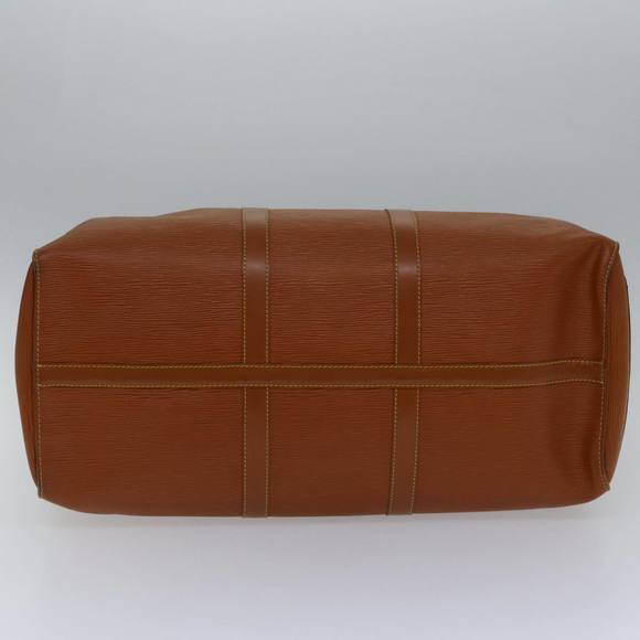 LOUIS VUITTON Epi Keepall 60 Boston Bag Brown Zipangu Gold M42948 LV Auth ki4860 - Picture 5 of 16